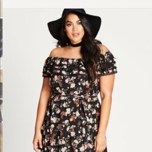 City chic maxi floral dress